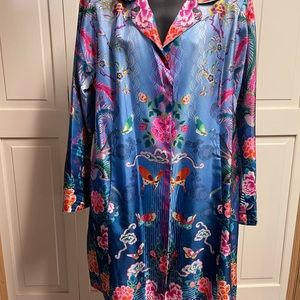 Johnny Was silk jacket. Size large